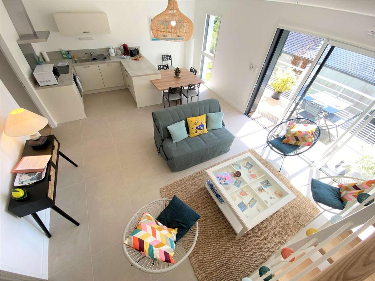 Duplex Lumineux A Benodet: Plage Et Thalasso A Pied, Terrasse, Parking Et Abri Velo Inclus - Fr-1-481-117 מראה חיצוני תמונה