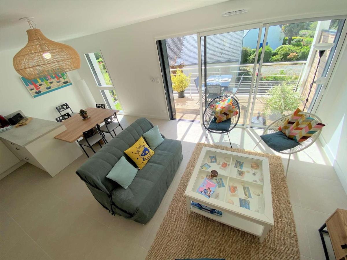 Duplex Lumineux A Benodet: Plage Et Thalasso A Pied, Terrasse, Parking Et Abri Velo Inclus - Fr-1-481-117 מראה חיצוני תמונה